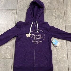 UW Huskies Full Zip Hoodie NWT